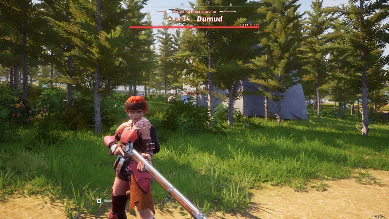 A woman, equipped with a sword, adeptly navigates the mysterious depths of the forest.