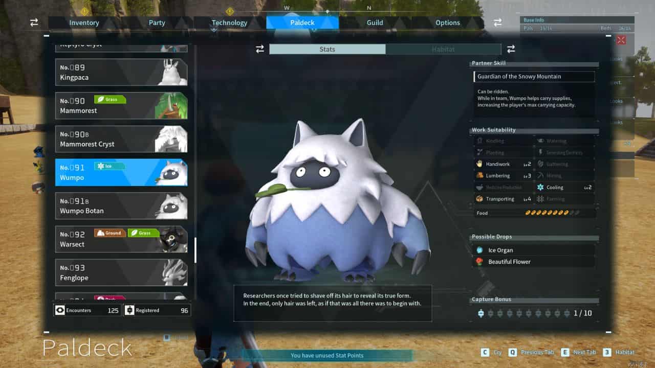 Wumpo Palworld – Wumpo spawn location, weaknesses, item drops, and breeding combinations