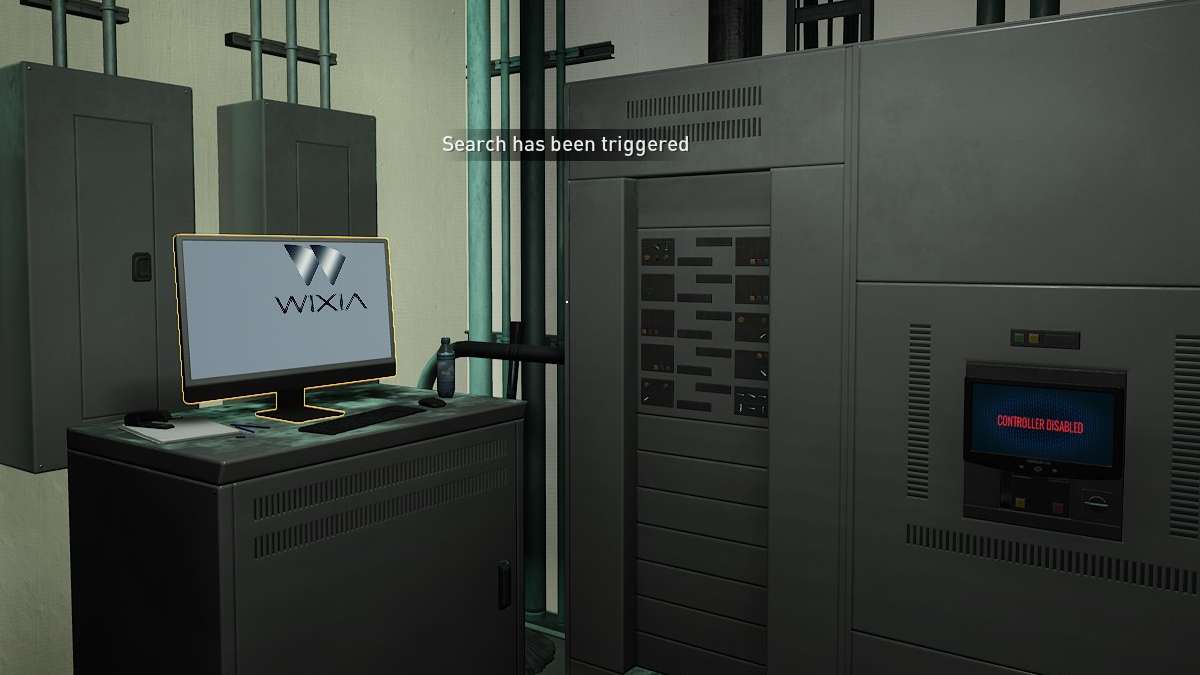 A room with a computer and a monitor in Payday 3.