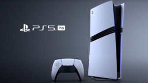 Picture of the new PlayStation 5 pro console.