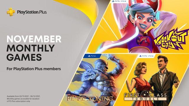 PlayStation Plus November 2021 offerings include Knockout City, First Class Trouble and more