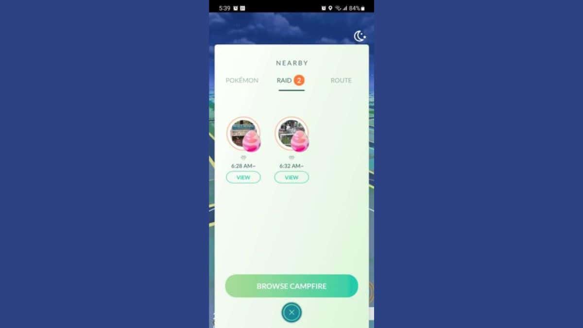 The Pokemon Go app is shown on a phone screen during a raid.