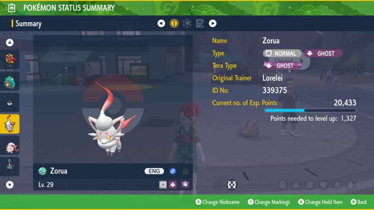 A screenshot of how to get Hisuian Zoroark in the pokemon roololol game.