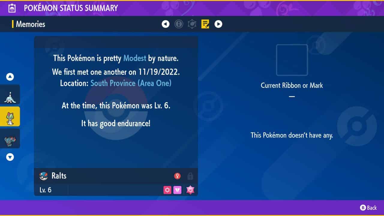 A screenshot of a screen with a purple background featuring Pokémon scarlet and violet.
