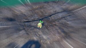 Pokemon-Scarlet-Violet-Indigo-Disk-Catch-Turtwig-Pokemon-Standing-On-Rocky-Terrain