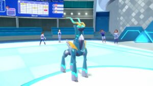 Pokemon-Scarlet-Violet-Indigo-Disk-Iron-Crown-Location-Iron-Crown-In-Battle