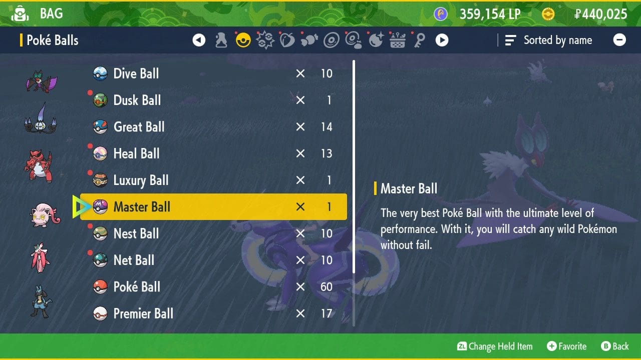Pokemon-Scarlet-and-Violet-Get-Master-Ball-Inventory-SCreen