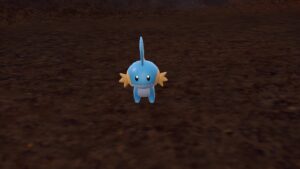 Pokemon-Scarlet-and-Violet-Indigo-Disk-Catch-Mudkip-Image-of-Mudkip-In-Cave