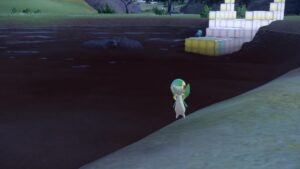 Pokemon-Scarlet-and-Violet-Indigo-Disk-Catch-Snivy-Pokemon-Standing-by-Water