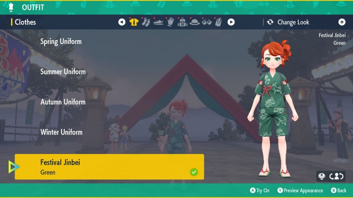 Pokemon-Scarlet-and-Violet-Teal-Mask-Get-Clothes-Festival-Jinbei