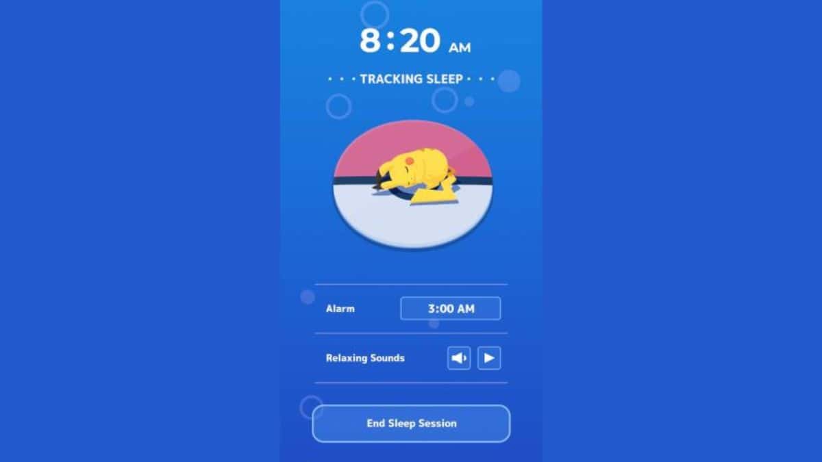 A blue screen with an image of a dog and a clock, perfect as a decorative addition to your bedside table.