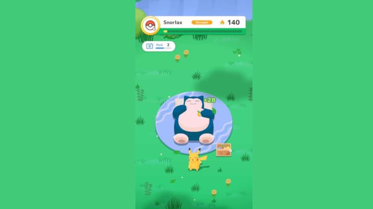 Snorlax laying in fields