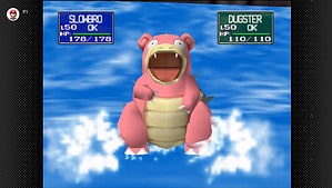 Pokemon Stadium - Slowbro performing a water attack