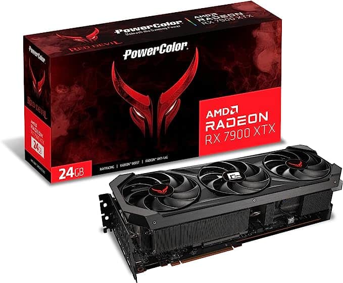 Powercolor Radeon RX graphics card.