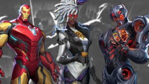 Marvel Rivals Iron Man, Storm and Ultron