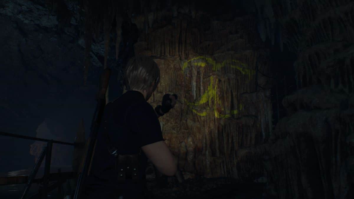Resident Evil 4 Remake Church Cave Finding First Symbol