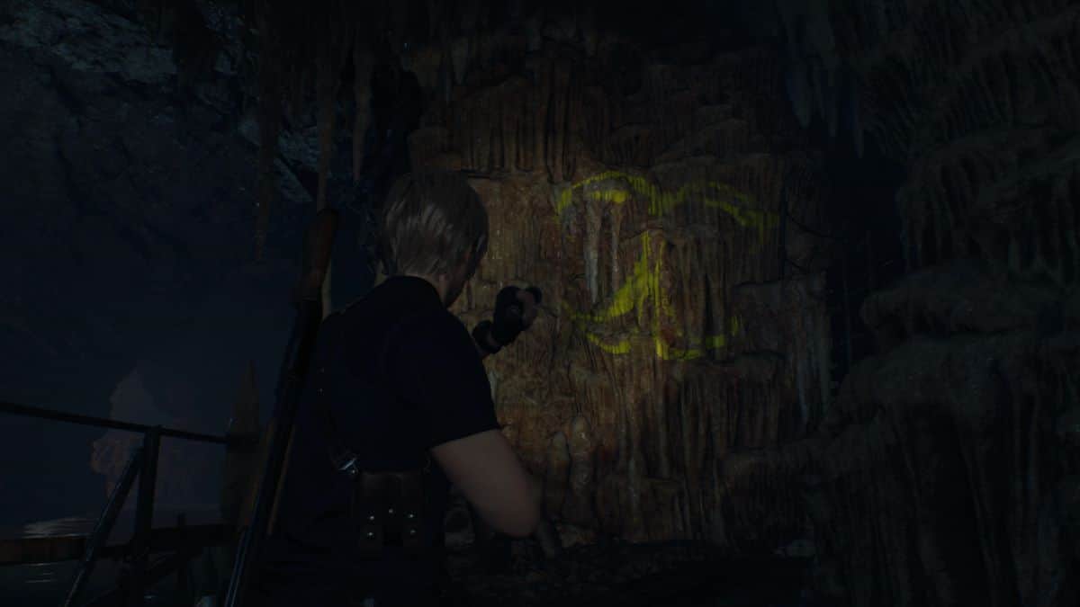 Resident Evil 4 Remake Church Cave Finding First Symbol
