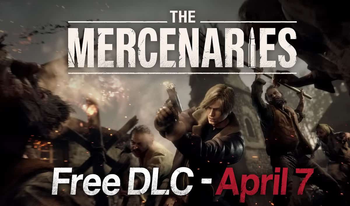 Resident Evil 4 The Mercenaries Mode DLC splash screen