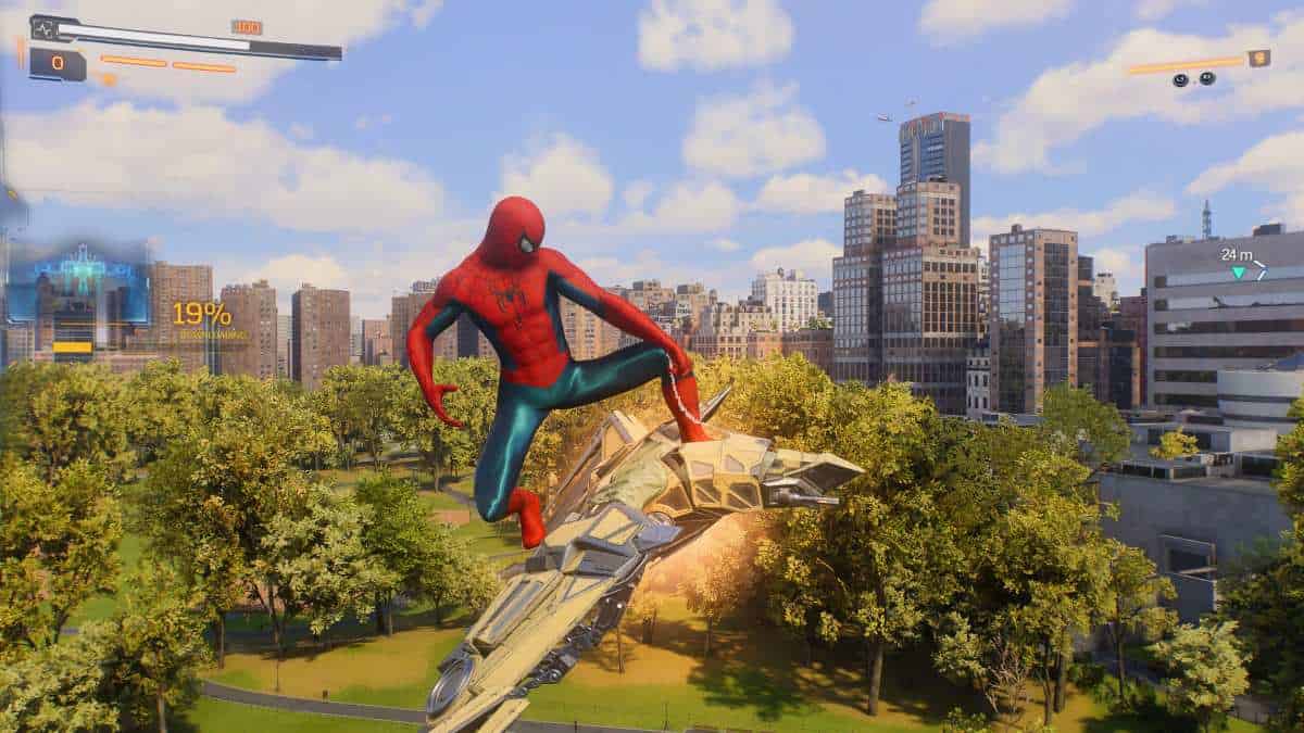 Spider-Man 2 Unidentified Targets locations and how to complete the video game challenges with a flying spider-man over the city.