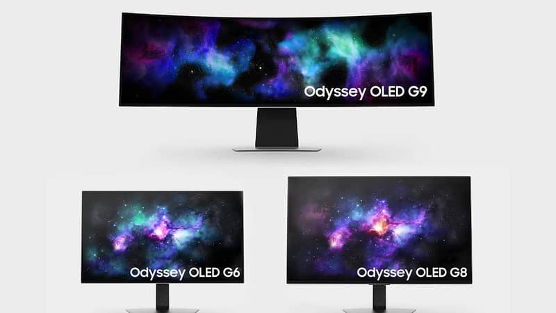 Samsung Odyssey OLED gaming monitors (Image Credit: Samsung)
