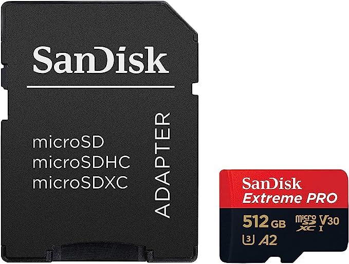 SanDisk 512GB Extreme Pro MicroSD Memory Card