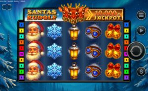 screenshot of santa's rudolf slot