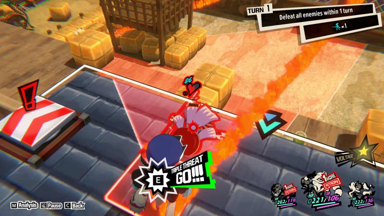Persona 5 Tactica Quest 6: Yusuke gearing up for a Triple Threat.