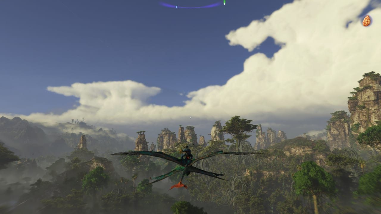 Avatar Frontiers of Pandora tips and tricks: ikran flying above the jungle.