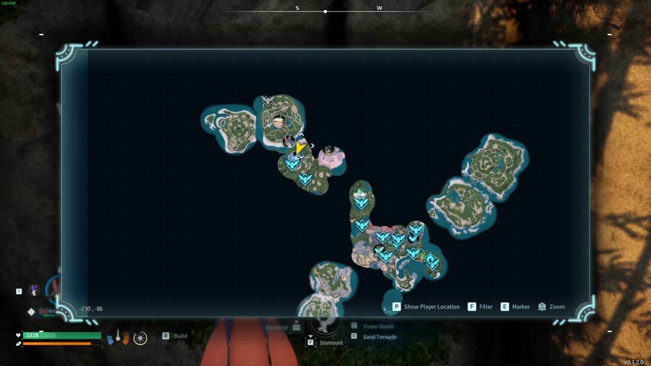 How to find a Huge Dragon Egg in Palworld: Huge Dragon Egg location on the map.