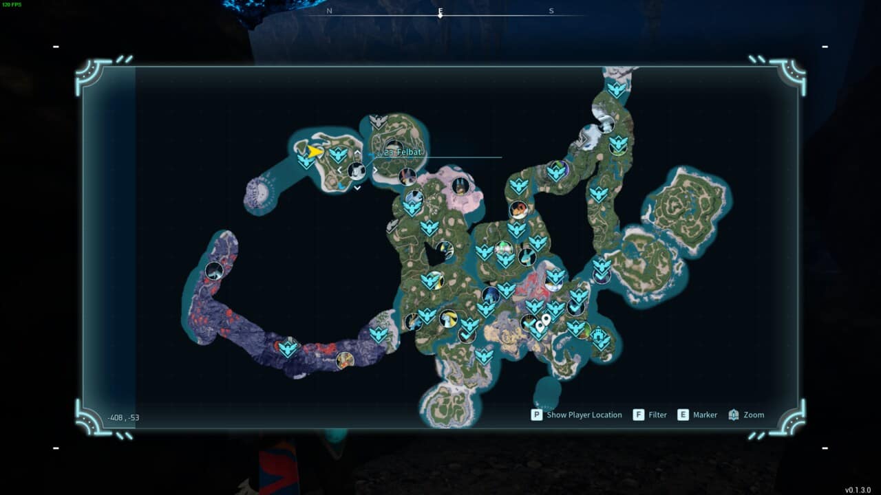 A screenshot of a map featuring Best Pals in a video game.