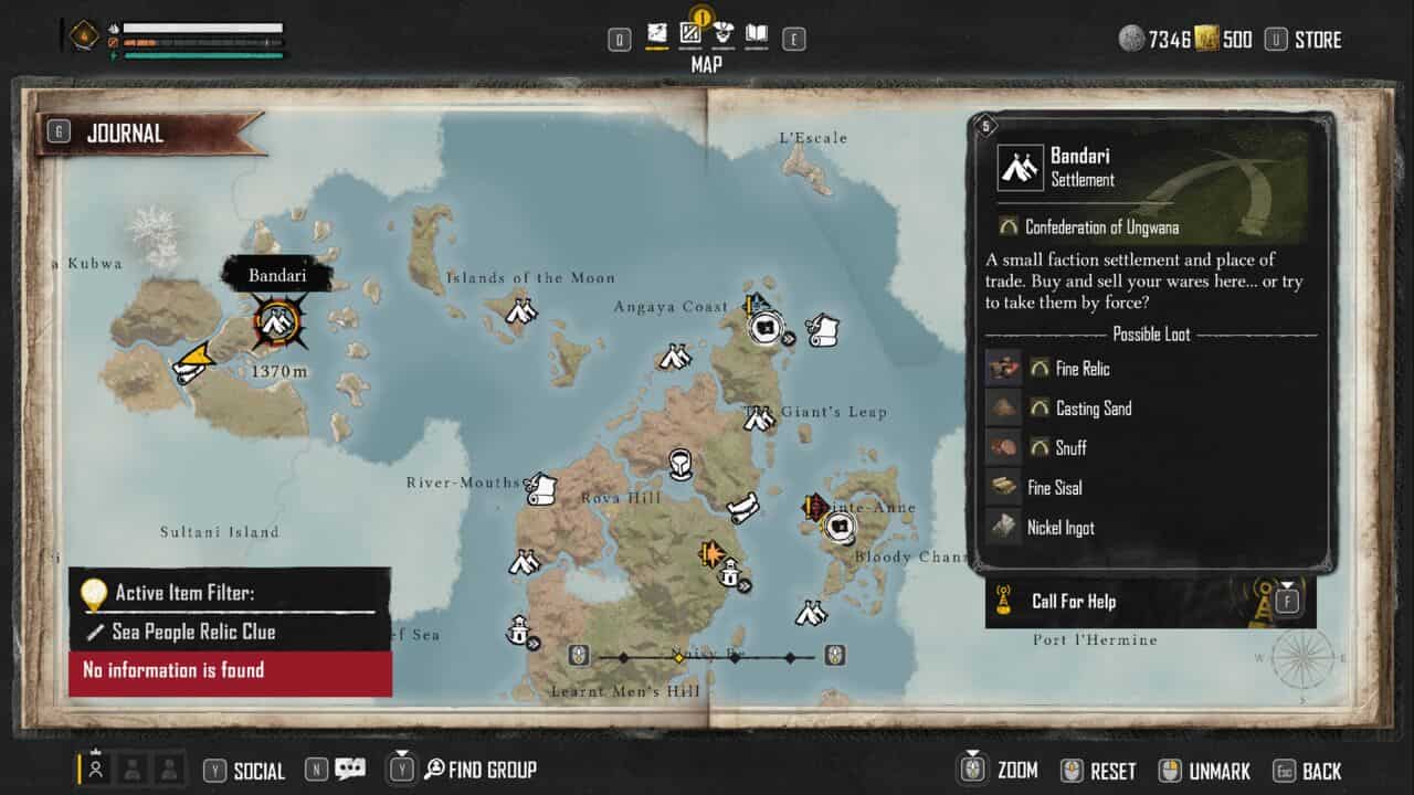 A screenshot of the Bandari location in the video game Skull and Bones.