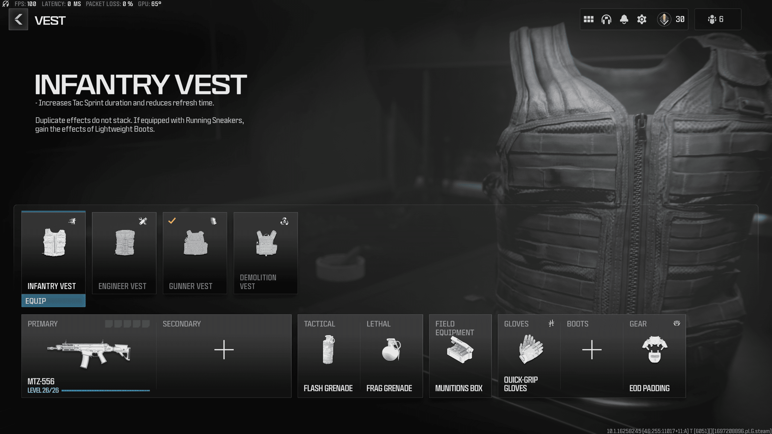 An image of the Infantry Vest in MW3. Image captured by VideoGamer.