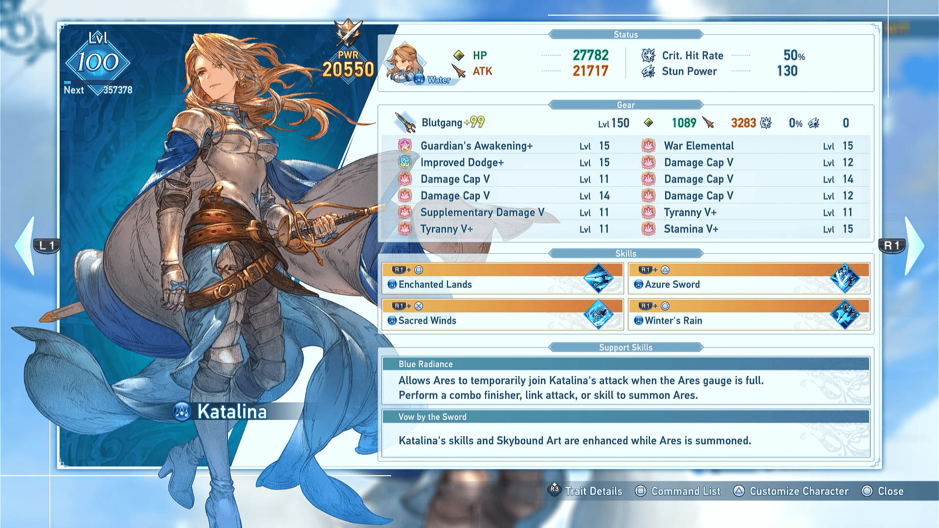 Granblue Fantasy: Relink - Katalina best builds
