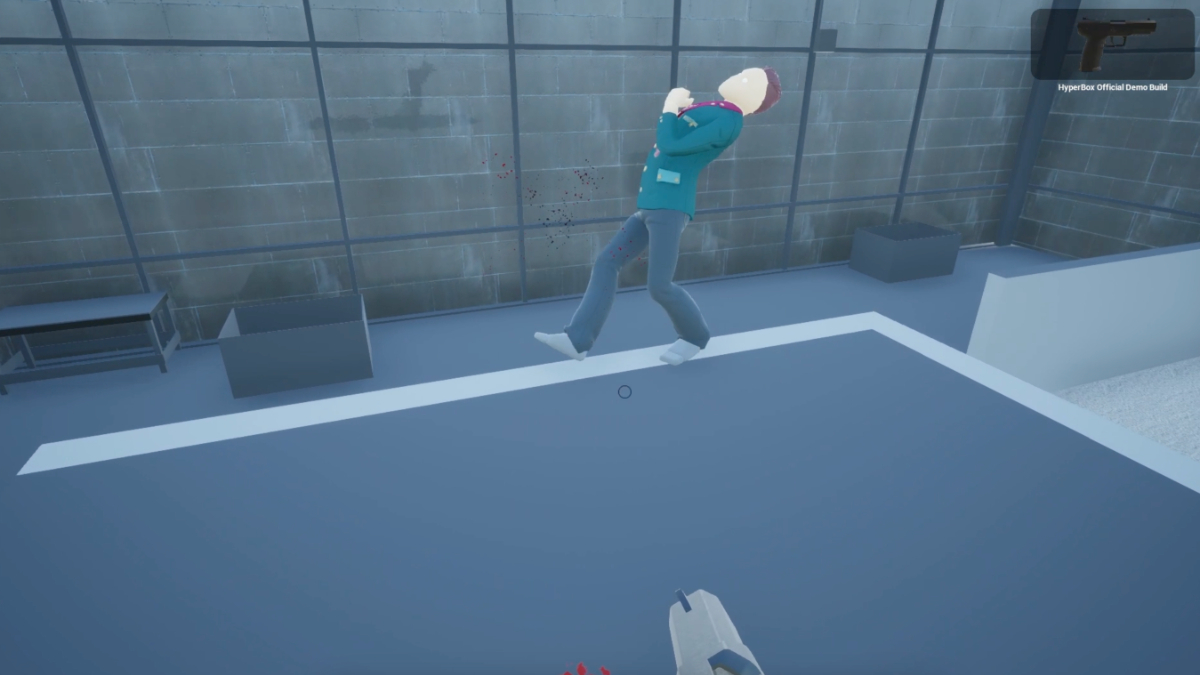 how to download hyperbox - a character falls from a building after being shot