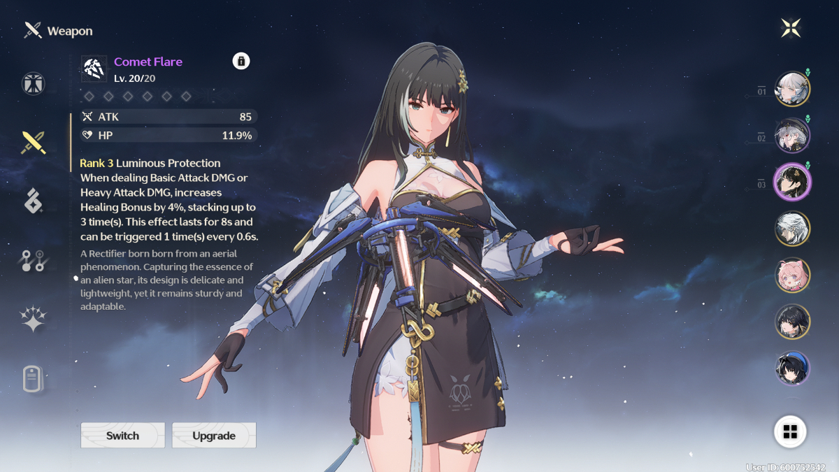 wuthering waves best team compositions - a woman with brown hair in the game menu