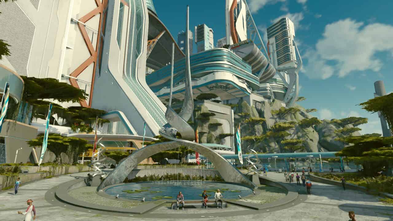 Starfield United Colonies faction: New Atlantis.