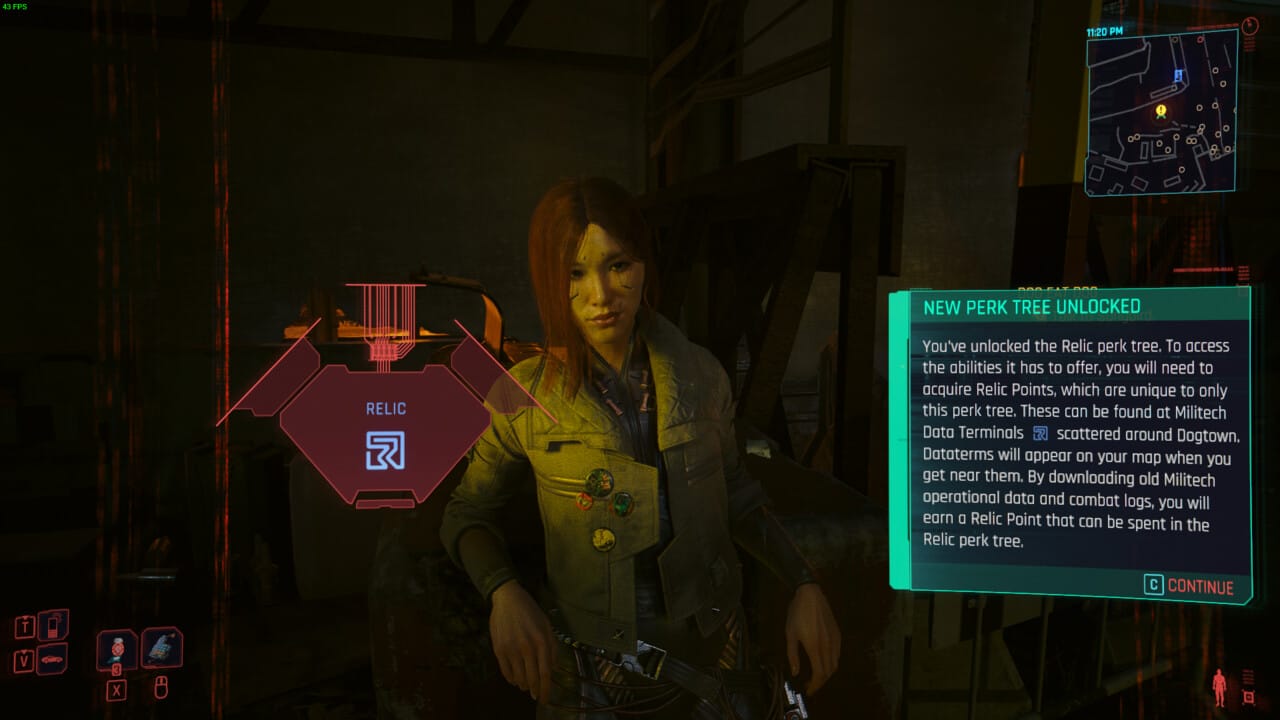 How to get Relic Points in Cyberpunk 2077 Phantom Liberty: Songbird explaining Relic Points.