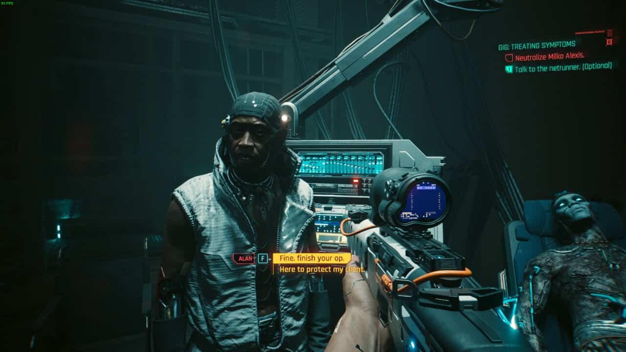 Cyberpunk 2077 Phantom Liberty Treating Symptoms - should you neutralize Milko or let him live
