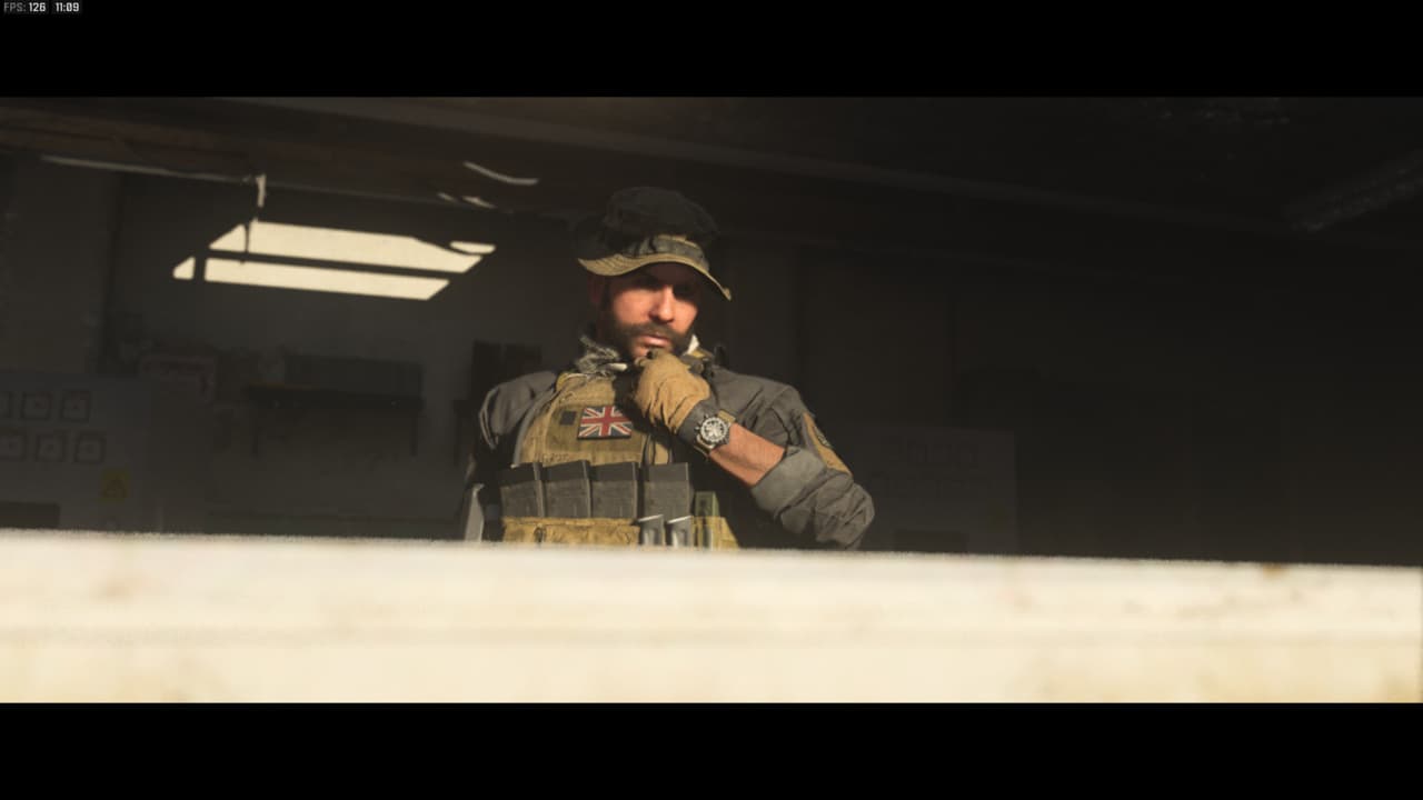 Modern Warfare 3 Payload: Captain Price using the radio.