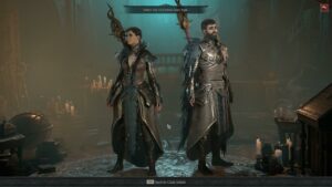 Diablo 4 Sorcerer Skill Tree: Two Sorcerer presets in the character creation screen.