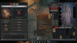 Diablo 4 Coiling Wards: The Blacksmith menu showing an item with over 400 Item Power.
