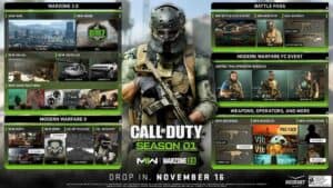 Call of Duty MW2 Season 1 Roadmap