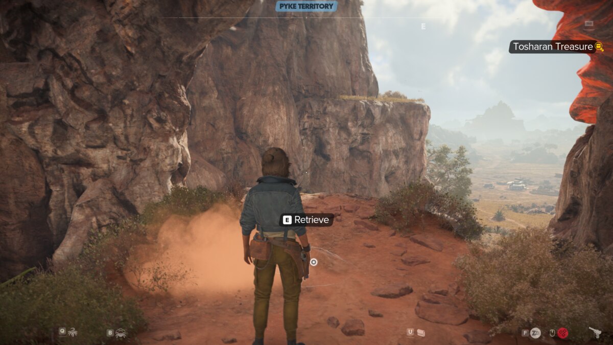 Star Wars Outlaws Nix Treasures: Kay exploring Toshara.