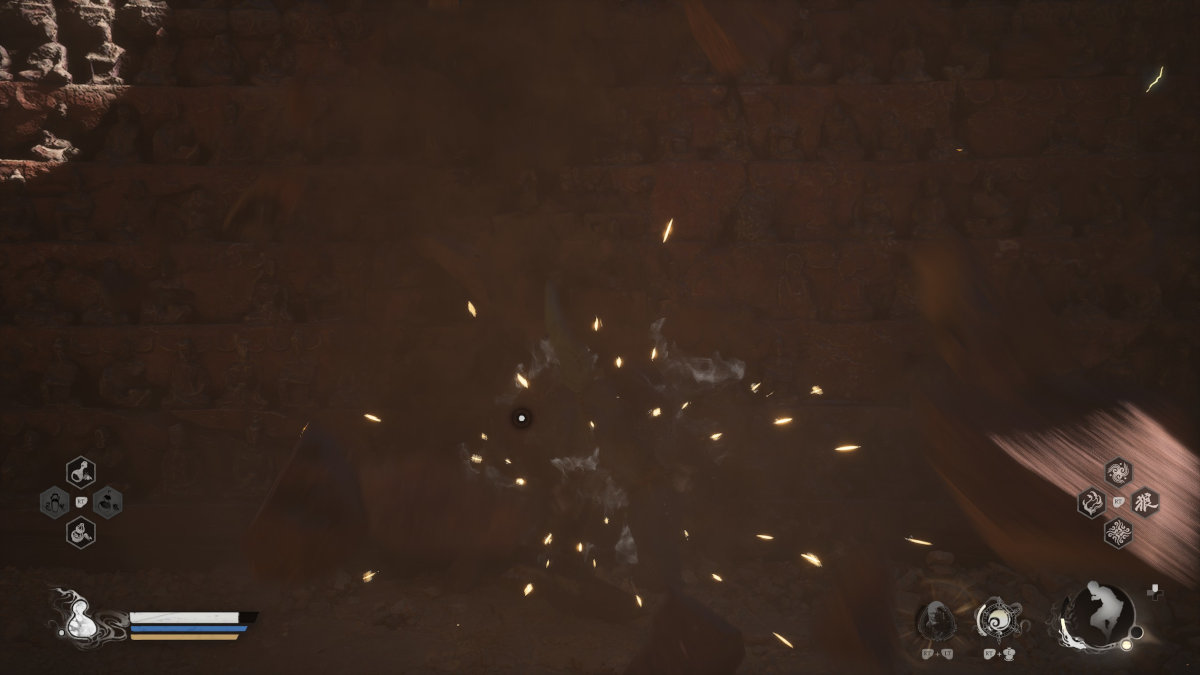 Picture of a secret wall opening in Black Myth Wukong.