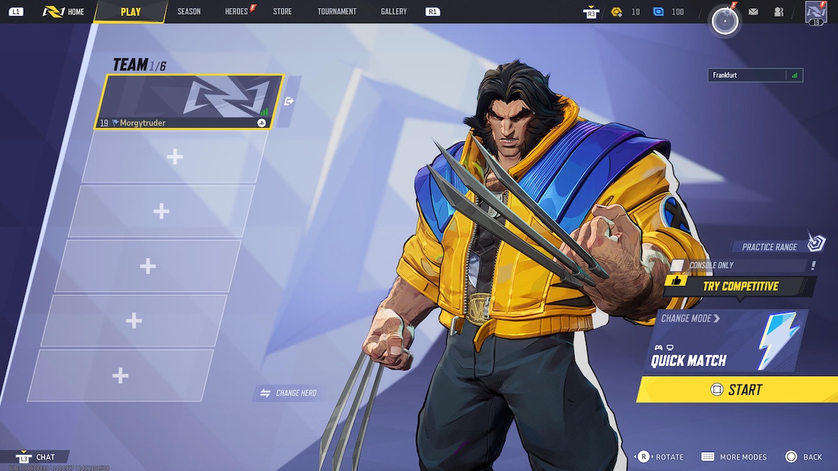 How to turn off easy swing in Marvel Rivals: settings menu.