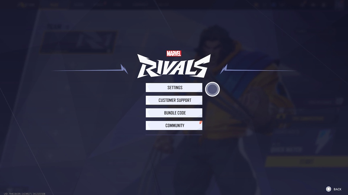 How to turn off easy swing in Marvel Rivals: settings menu.
