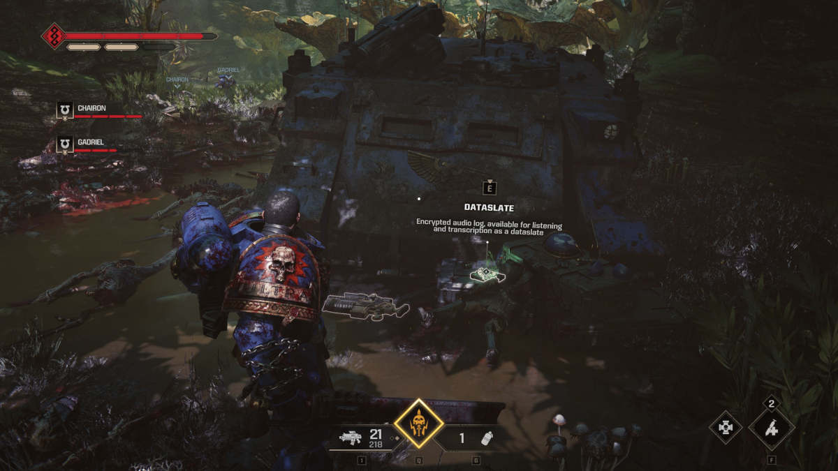 Space Marine 2 Dataslate location: a Dataslate from the Severance campaign mission.