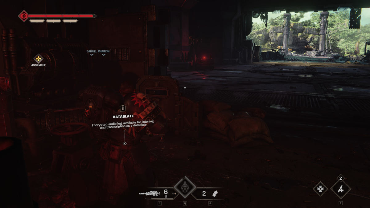 Space Marine 2 Dataslate location: a Dataslate from the Severance campaign mission.
