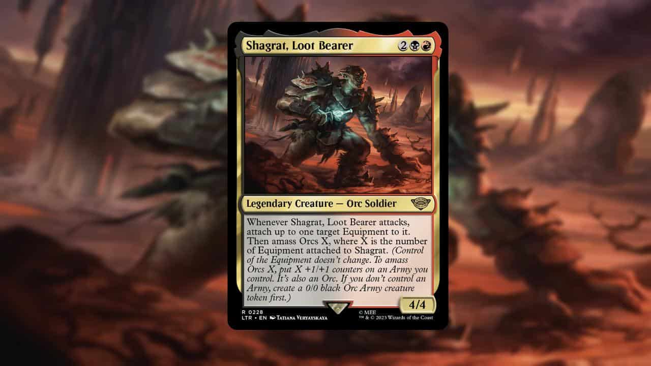 card image of shagrat loot bearer in magic of the gathering