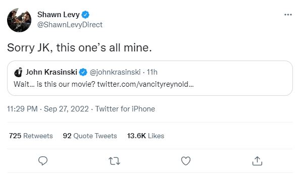 Deadpool 3 - Shawn Levy Tweet